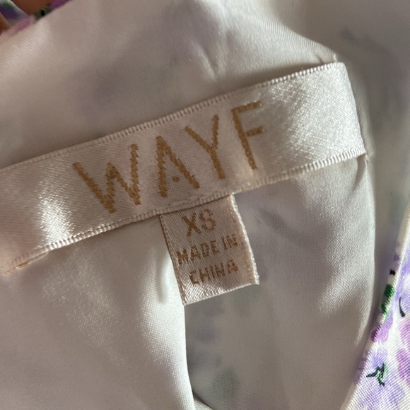 Wayf Women's Plaza Cutout Tier Maxi Dress Cutout Floral Lavender Ditsy Sz XS - Picture 5 of 6